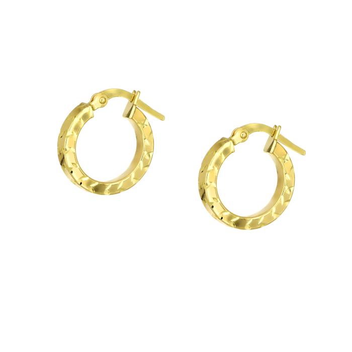 Σκουλαρίκια Κρίκοι Χρυσός K9 SKU-81269