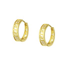 Σκουλαρίκια Κρίκοι Χρυσός K14 SKU-81915
