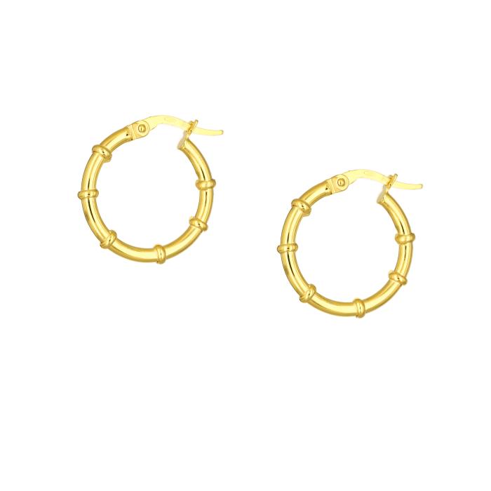 Σκουλαρίκια Κρίκοι Χρυσός 14Κ SKU-81916