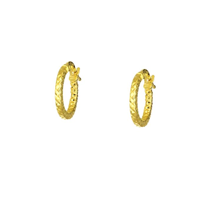 Σκουλαρίκια Κρίκοι Χρυσός K14 SKU-81921