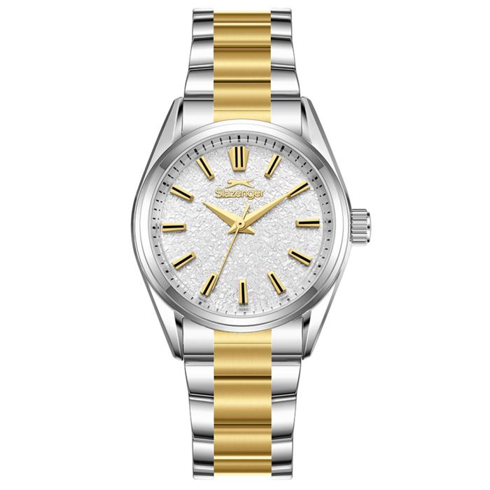 Γυναικείο Ρολόι SLAZENGER με Δίχρωμο Μπρασελέ SKU-81040