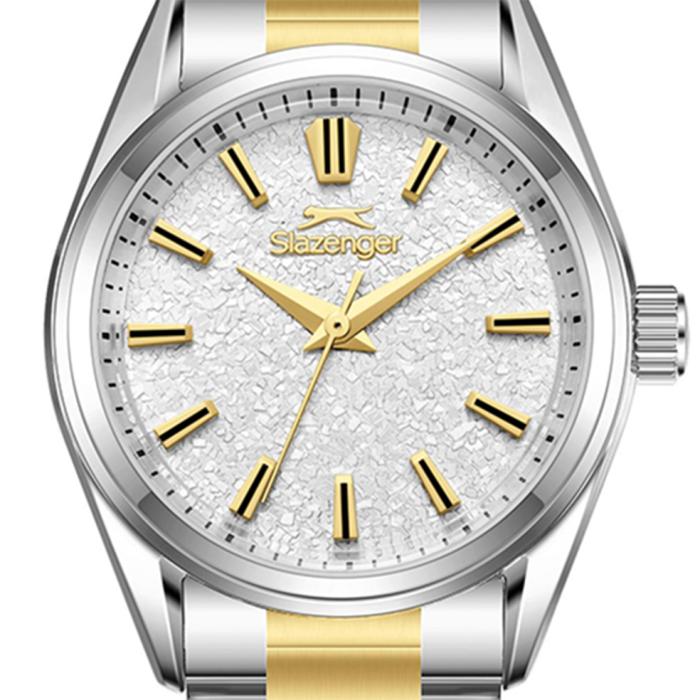 Γυναικείο Ρολόι SLAZENGER με Δίχρωμο Μπρασελέ SKU-81040