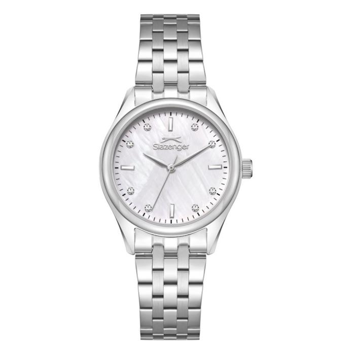 Γυναικείο Ρολόι SLAZENGER με Ασημί Μπρασελέ SKU-81046
