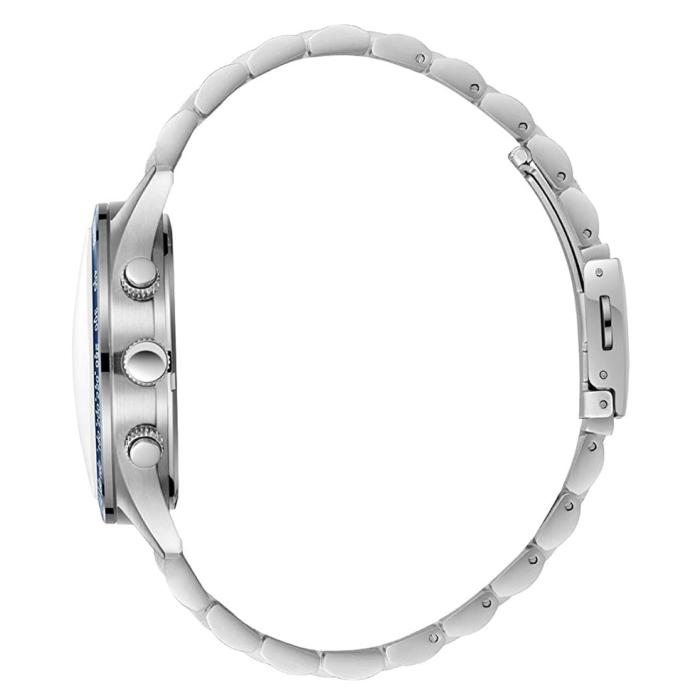 Ανδρικό Ρολόι SLAZENGER με Μπλέ Καντράν & Ασημί Μπρασελέ SKU-81051