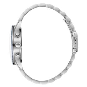 Ανδρικό Ρολόι SLAZENGER με Μπλέ Καντράν & Ασημί Μπρασελέ SKU-81051