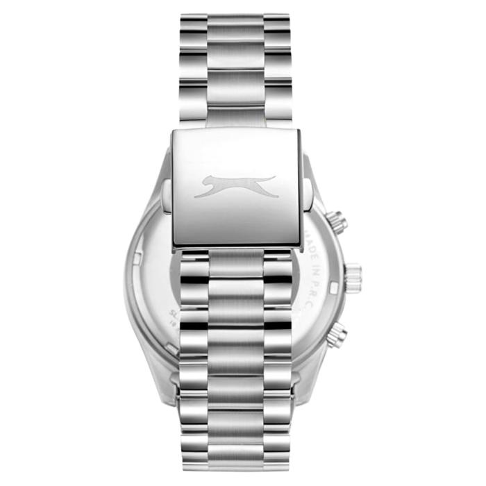 Ανδρικό Ρολόι SLAZENGER με Μπλέ Καντράν & Ασημί Μπρασελέ SKU-81051