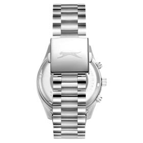 Ανδρικό Ρολόι SLAZENGER με Μπλέ Καντράν & Ασημί Μπρασελέ SKU-81051