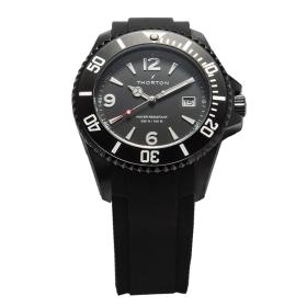 Ανδρικό Ρολόι THORTON Arkyn με Μαύρο Λουράκι SKU-81073