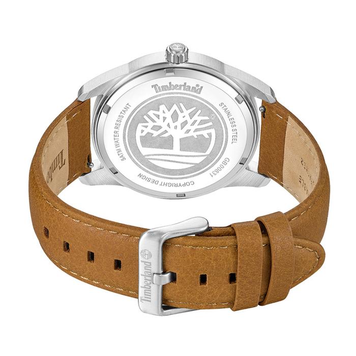Ανδρικό Ρολόι TIMBERLAND Birch Road με Καφέ Δερμάτινο Λουράκι SKU-81066