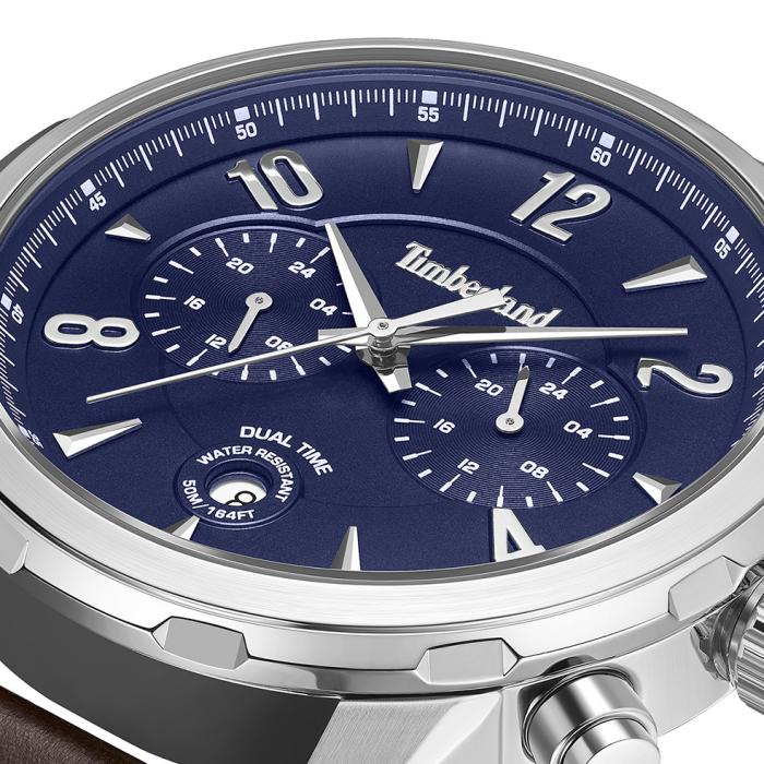 Ανδρικό Ρολόι TIMBERLAND Newkirk με Καφέ Δερμάτινο Λουράκι SKU-81069