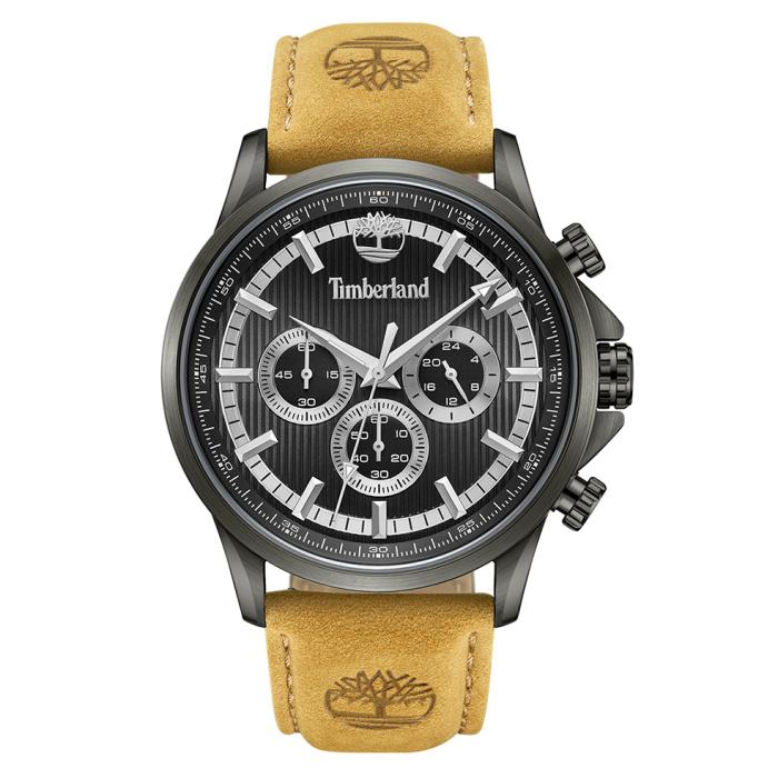 Ανδρικό Ρολόι TIMBERLAND Bernardston με Καφέ Δερμάτινο Λουράκι SKU-81874