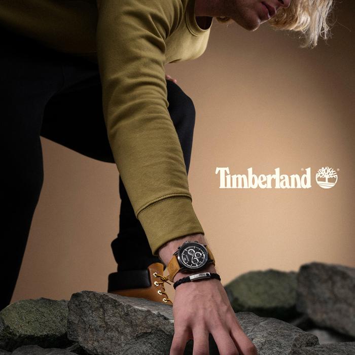Ανδρικό Ρολόι TIMBERLAND Bernardston με Καφέ Δερμάτινο Λουράκι SKU-81874