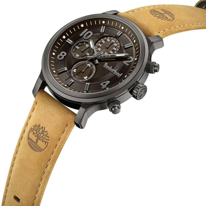 Ανδρικό Ρολόι TIMBERLAND Driscoll με Καφέ Δερμάτινο Λουράκι SKU-81876