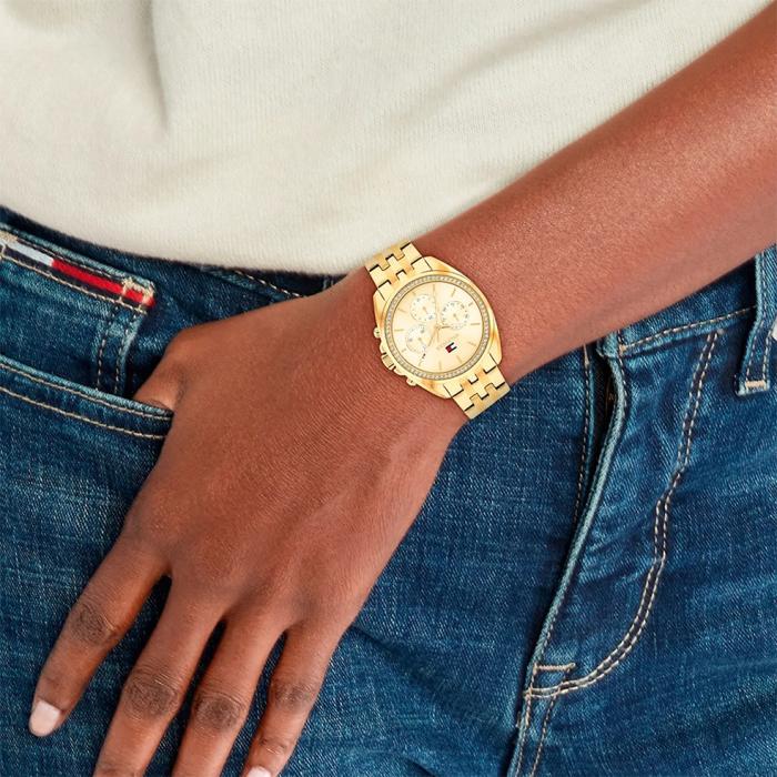 Γυναικείο Ρολόι TOMMY HILFIGER Mellie με Χρυσό Μπρασελέ SKU-81064