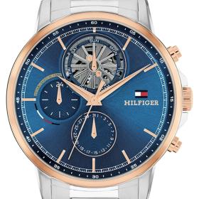 Ανδρικό Ρολόι TOMMY HILFIGER Stewart με Μπλέ Καντράν SKU-81065