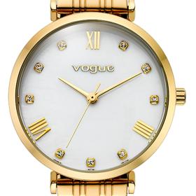 Γυναικείο Ρολόι VOGUE New Bliss Crystals με Χρυσό Μπρασελέ SKU-81862