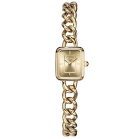 Γυναικείο Ρολόι JCOU Lyra με Χρυσό Καντράν SKU-81174