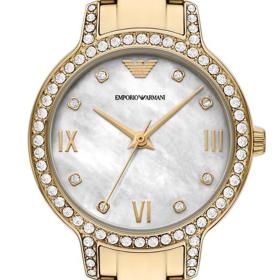 Γυναικείο Ρολόι EMPORIO ARMANI Cleo με Φίλντισι Καντράν SKU-81304