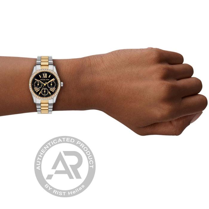 Γυναικείο Ρολόι MICHAEL KORS Lexington με Μαύρο Καντράν SKU-81310