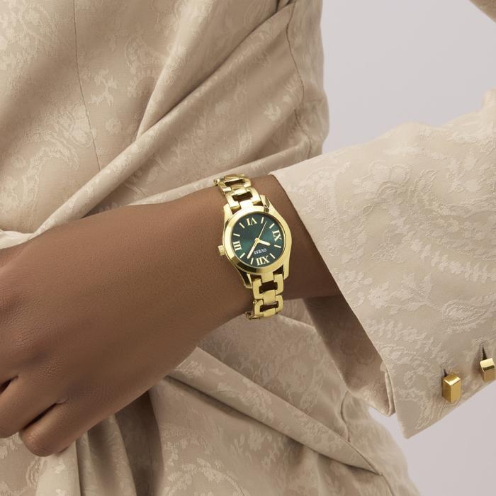 Γυναικείο Ρολόι GUESS Veda με Πράσινο Καντράν SKU-81776