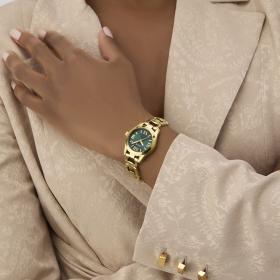 Γυναικείο Ρολόι GUESS Veda με Πράσινο Καντράν SKU-81776