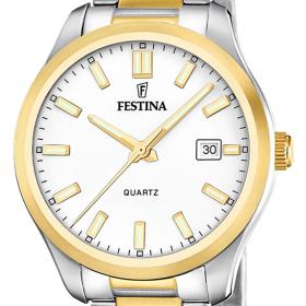 Ανδρικό Ρολόι FESTINA με Δίχρωμο Μπρασελέ SKU-81216