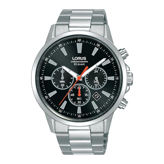 Ανδρικό Ρολόι LORUS Tactical Chronograph με Μαύρο Καντράν SKU-81299