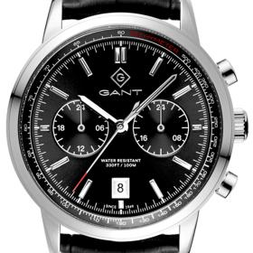 Ανδρικό Ρολόι GANT Bergamo με Μαύρο Δερμάτινο Λουράκι SKU-81309
