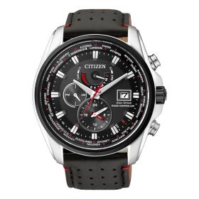 Ανδρικό Ρολόι CITIZEN Eco-Drive με Μαύρο Δερμάτινο Λουράκι SKU-81803