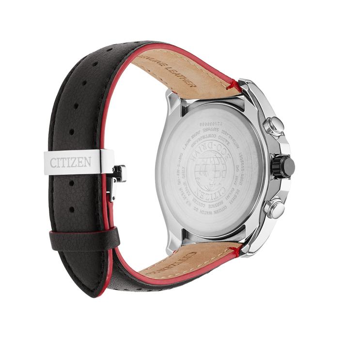 Ανδρικό Ρολόι CITIZEN Eco-Drive με Μαύρο Δερμάτινο Λουράκι SKU-81803