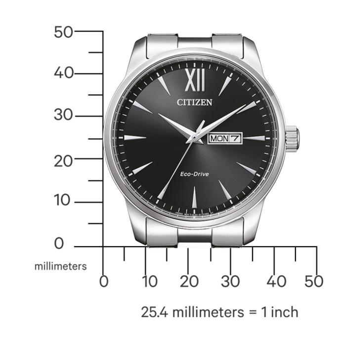 Ανδρικό Ρολόι CITIZEN Eco-Drive με Μαύρο Καντράν SKU-81806