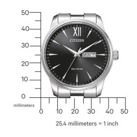Ανδρικό Ρολόι CITIZEN Eco-Drive με Μαύρο Καντράν SKU-81806