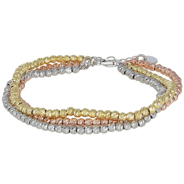 Βραχιόλι Τριπλή Αλυσίδα Ασήμι 925° SKU-82436