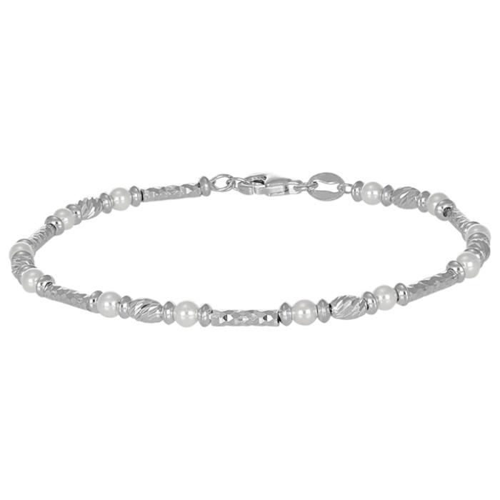 Βραχιόλι Ασήμι 925° με Πέρλες SKU-82476