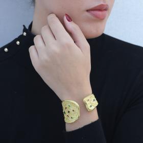 Βραχιόλι με Χρωματιστά Ζιργκόν Ασήμι 925° σε Βυζαντινό Ύφος. SKU-82622