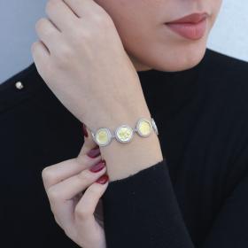 Βραχιόλι Ασήμι 925°  με Μαύρο Πλατίνωμα και Αρχαιοελληνικά Μοτίβα SKU-82626