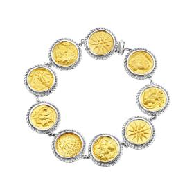 Βραχιόλι Ασήμι 925°  με Μαύρο Πλατίνωμα και Αρχαιοελληνικά Μοτίβα SKU-82626