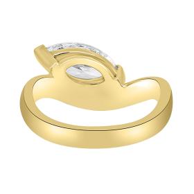 Μονόπετρο Δαχτυλίδι με Marquise Lab Grown Diamond Χρυσός K18 SKU-82523