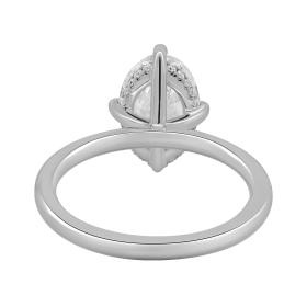 Μονόπετρο Δαχτυλίδι Λευκόχρυσος K18 με Lab Grown Diamond SKU-82528