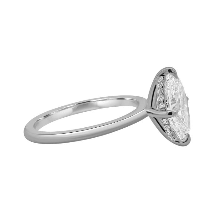 Μονόπετρο Δαχτυλίδι Λευκόχρυσος K18 με Lab Grown Diamond SKU-82528