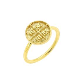 Δαχτυλίδι Φυλαχτό Κωνσταντινάτο Χρυσός K9 SKU-82665