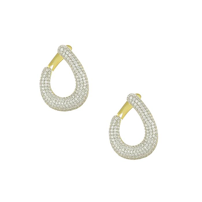 Σκουλαρίκια Ασήμι 925° με Λευκά Ζιργκόν SKU-82243