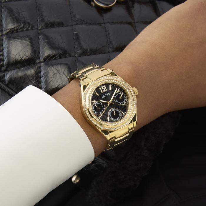 GUESS Ritzy Γυναικείο Ρολόι με Μαύρο Καντράν SKU-82541