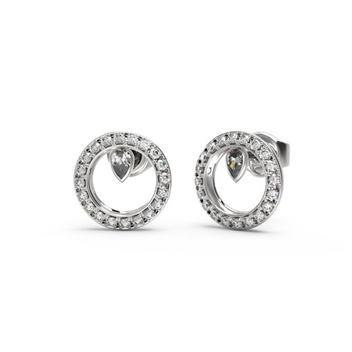 Σκουλαρίκια Guess Tiny Dancer Ανοξείδωτο Ατσάλι & Ζιργκόν SKU-82574