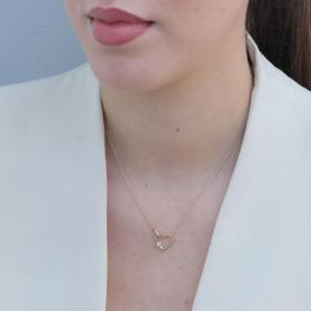 Κολιέ Καρδιά με Διαμάντια Χρυσός Κ18 SKU-82952