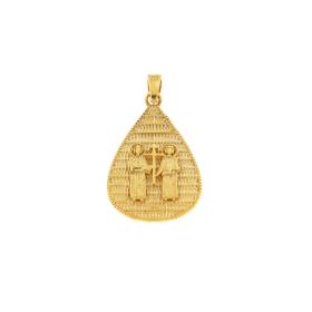 Φυλαχτό Κωνσταντινάτο Διπλής Όψης Χρυσός K9 SKU-82701