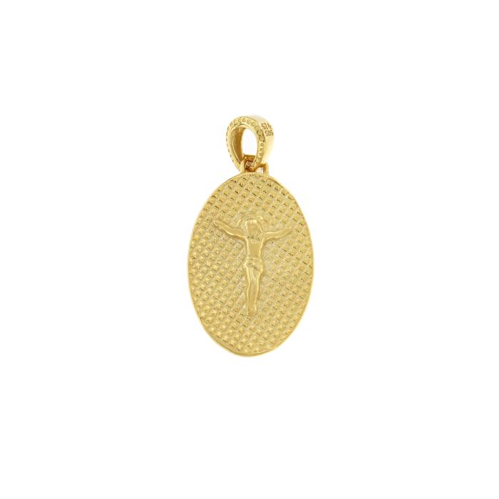 Φυλαχτό Κωνσταντινάτο Διπλής Όψης Χρυσός K9 SKU-82708