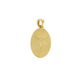 Φυλαχτό Κωνσταντινάτο Διπλής Όψης Χρυσός K9 SKU-82708