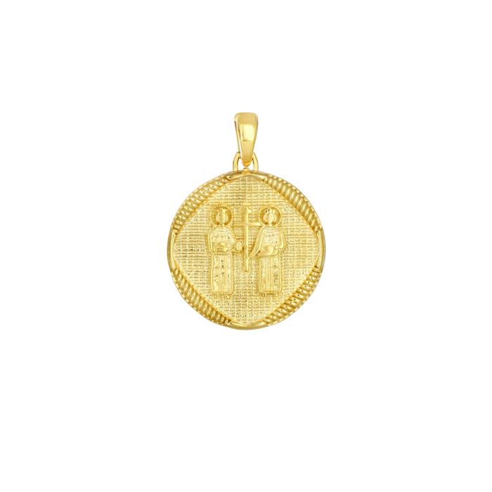 Φυλαχτό Κωνσταντινάτο Χρυσός K9 και Ζιργκόν