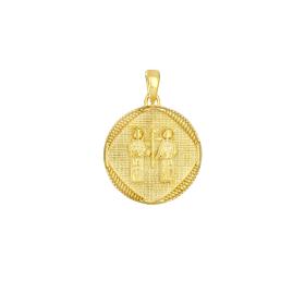 Φυλαχτό Κωνσταντινάτο Χρυσός K9 και Ζιργκόν SKU-82724